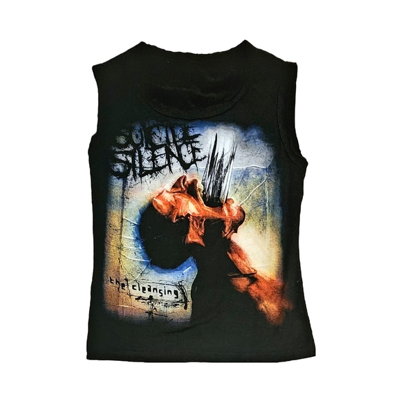 Source Unknown | Tops | Suicide Silence The Cleansing Print Goth Emo ...